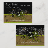 Wirbel Florals Visitenkarte (Vorne/Hinten)
