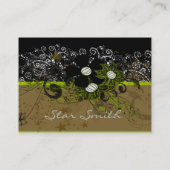 Wirbel Florals Visitenkarte (Rückseite)