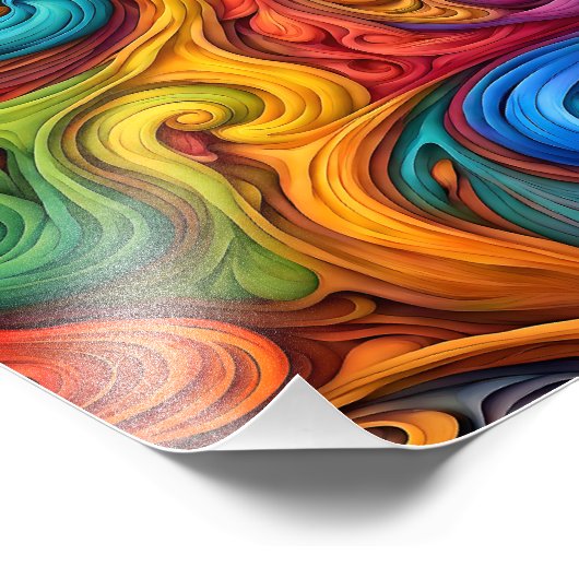 Wirbel Fotodruck (Ecke)