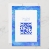 Wirbel für Aquarellbilder, kundenspezifischer QR-C Einladung (Rückseite)