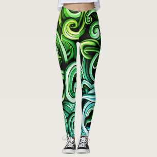 Wirbel für grüne Energie Leggings