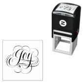 Wirbel Geblüht JOY - Weihnachtskalligraphie Permastempel (Beispiel)