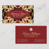 Wirbel geometrische Kundenkarte Visitenkarte (Vorne/Hinten)