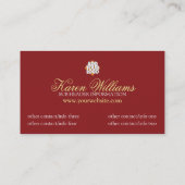 Wirbel geometrische Kundenkarte Visitenkarte (Rückseite)