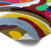 Wirbel Graffiti Design in San Francisco Poster (Ecke)