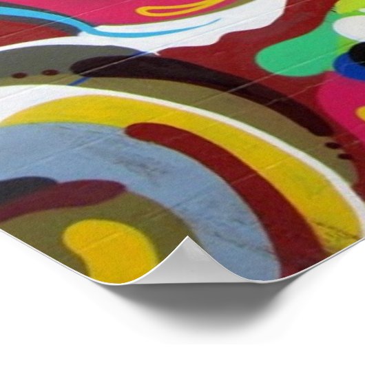 Wirbel Graffiti Design in San Francisco Poster (Ecke)