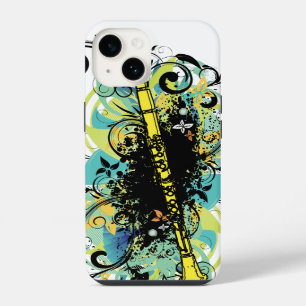 Wirbel Grunge Klarinettenspieler Musiker Geschenk iPhone Hülle