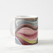 Wirbel-Handgemalte abstrakte Wasserfarbenkunst Kaffeetasse (Vorderseite Links)