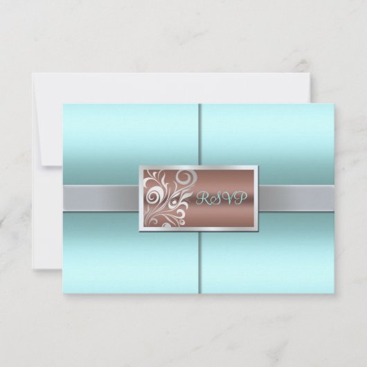 Wirbel Hochzeit des RSVP Karte (Vorderseite)