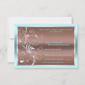 Wirbel Hochzeit des RSVP Karte (Rückseite)