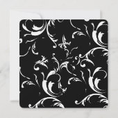 Wirbel Hochzeitseinladung Einladung (Rückseite)