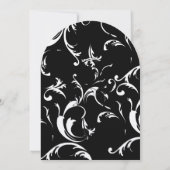 Wirbel Hochzeitseinladung Einladung (Rückseite)