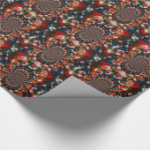 Wirbel im Urlaub Retro Christmas Art Stationery Se Geschenkpapier (Ecke)