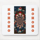 Wirbel im Urlaub Retro Christmas Art Stationery Se Mousepad (Vorne)