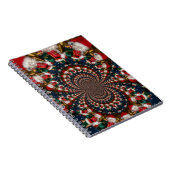 Wirbel im Urlaub Retro Christmas Art Stationery Se Notizblock (Rechte Seite)