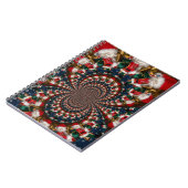Wirbel im Urlaub Retro Christmas Art Stationery Se Notizblock (Linke Seite)