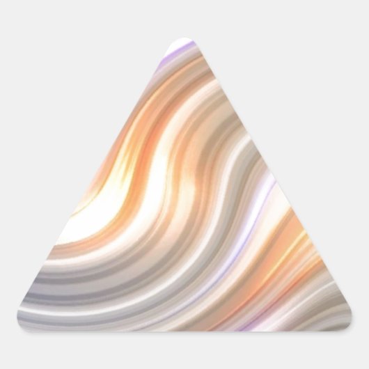 Wirbel in Bewegung Dreieckiger Aufkleber (Vorderseite)