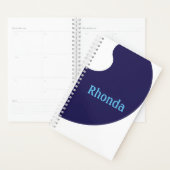 Wirbel in Blau und Weiß Planer (Anzeige)