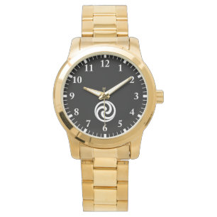 Wirbel in Form einer Kugel Armbanduhr