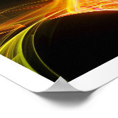 WIRBEL IN GELBORANGE POSTER (Ecke)