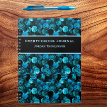 Wirbel in Hellblau-Aqua-Teal und Schwarz Stunning