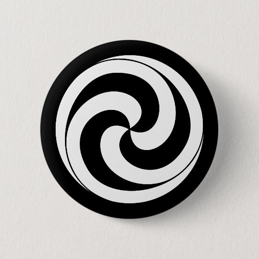 Wirbel in Kugelform Button (Vorderseite)