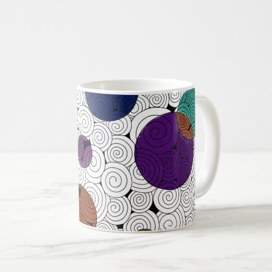 Wirbel Kaffeetasse (VorderseiteRechts)