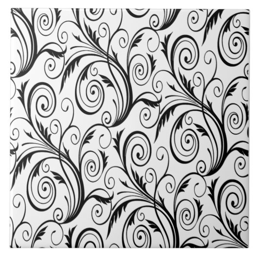 Wirbel Keramik Tile Fliese (Vorderseite)