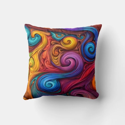 Wirbel Kissen (Rückseite)