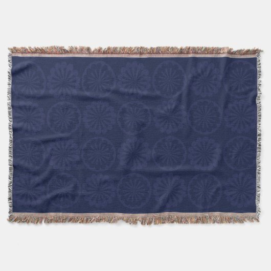 Wirbel-Kreis-Fliesenmuster Blau Decke (Vorderseite)