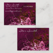 Wirbel Laced Rasberry Visitenkarte (Vorne/Hinten)