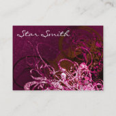 Wirbel Laced Rasberry Visitenkarte (Rückseite)