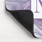 Wirbel Lavendel Abstrakt Mousepad (Ecke)