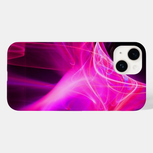 WIRBEL LILA rosa Fuchsia Case-Mate iPhone Hülle (Rückseite (Horizontal))