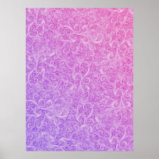 Wirbel: Lila-rosa Poster (Vorne)