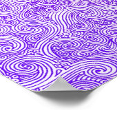 Wirbel: Lila-rosa Poster (Ecke)