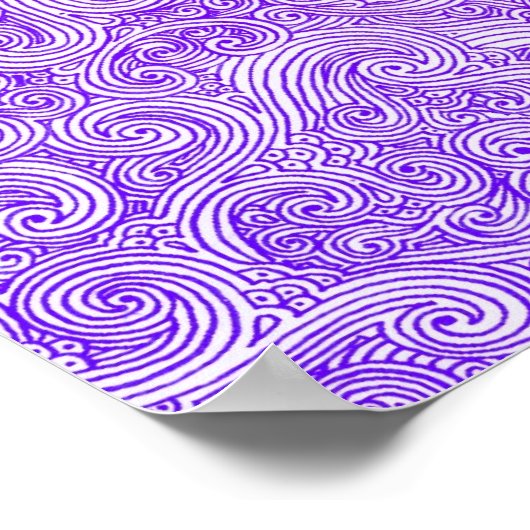 Wirbel: Lila-rosa Poster (Ecke)