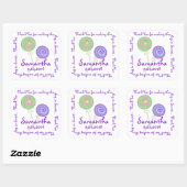 Wirbel Lollipops Candy Vielen Dank Quadratischer Aufkleber (Blatt)