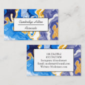 Wirbel mit Blue-Marble-Technologie Visitenkarte (Vorne/Hinten)