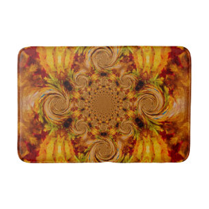 Wirbel mit Feuerstein Bath Mat Badematte