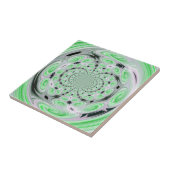 Wirbel mit grüner Soft Cloud Fliese (Seite)