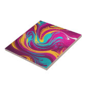 Wirbel mit hellen Flüssigkeiten Acryl Fliese (Seite)