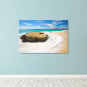 Wirbel mit Meerestide am Strand Leinwanddruck (Insitu (Holzboden))