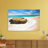 Wirbel mit Meerestide am Strand Leinwanddruck (Insitu (Wohnzimmer))