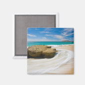 Wirbel mit Meerestide am Strand Magnet (Vorderseite/Rückseite)