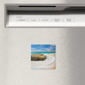Wirbel mit Meerestide am Strand Magnet (In Situ (Geschirrspüler))