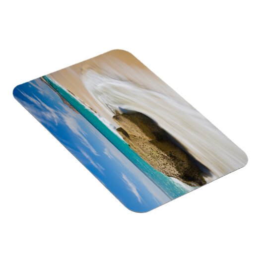 Wirbel mit Meerestide am Strand Magnet (Rechte Seite)