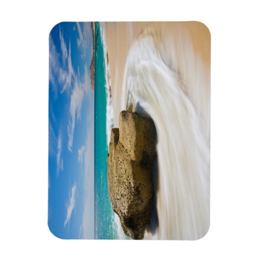 Wirbel mit Meerestide am Strand Magnet (Vertikal)