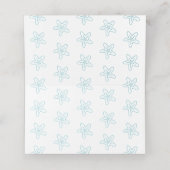 Wirbel mit Meereswellen Aqua Beach Platzkarten (Innenseite Aufgefaltet)