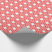 Wirbel mit Rot und Weiß Geschenkpapier (Ecke)